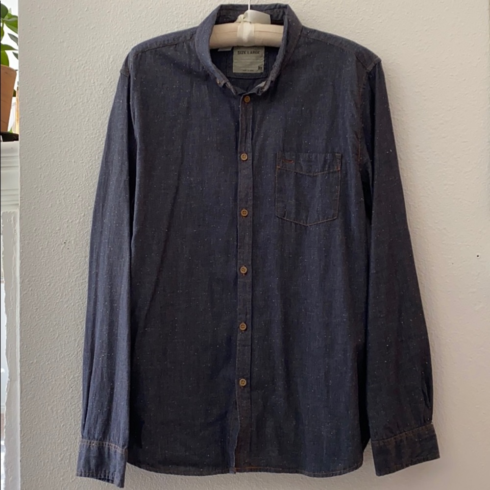 Men’s Denim Cotton On Button-up